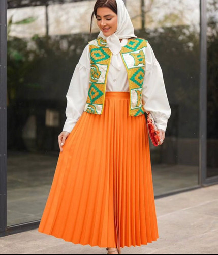 دامن پلیسه کرپ